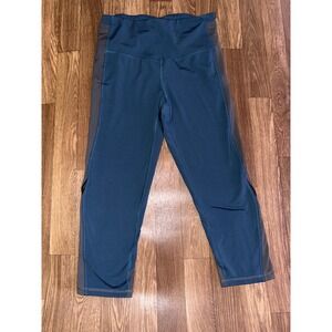 Champion Blue Athletic Leggings Capri Athletic Workout‎ Gym Yoga Women's Size M